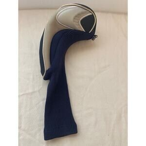King Cobra Speed LD Golf Head Cover Navy Blue Gray Knit Sock Headcover